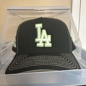 New Era Black and Green LA Cap